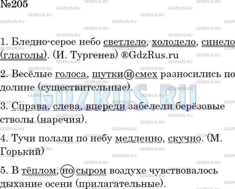 Русский язык 9 класс ладыженская упр 205